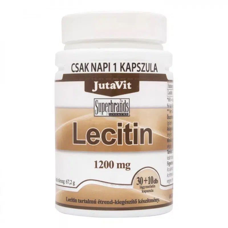 Jutavit lecitin 1200mg kapszula 40db Jutavit lecitin 1200mg kapszula 40db