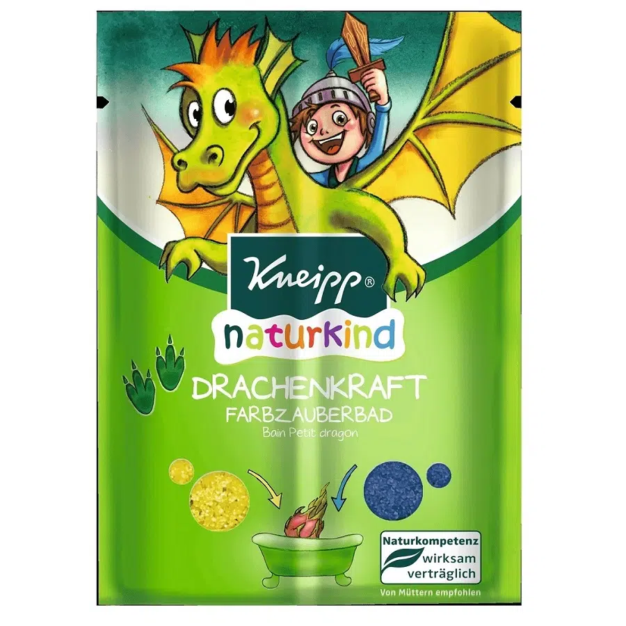 Kneipp Naturkind - színes fürdőkristály - Sárkányharcos (Drachenkraft) 2x20g Kneipp Naturkind - színes fürdőkristály - Sárkányharcos (Drachenkraft) 2x20g