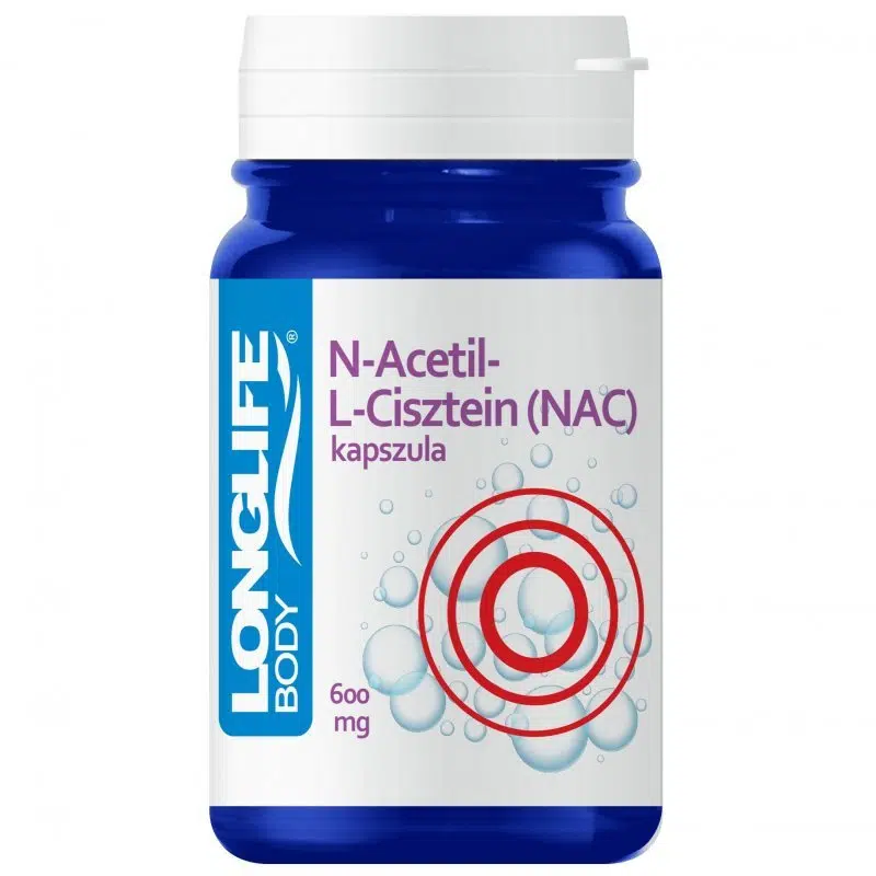 LongLife N-Acetil-L-Cisztein (NAC) kapszula 60 db LongLife N-Acetil-L-Cisztein (NAC) kapszula 60 db