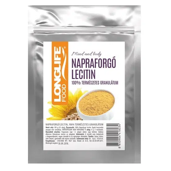 Longlife Napraforgó Lecitin granulátum 100g Longlife Napraforgó Lecitin granulátum 100g