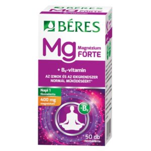 Béres Magnézium 400mg+B6 Forte filmtabletta 50db