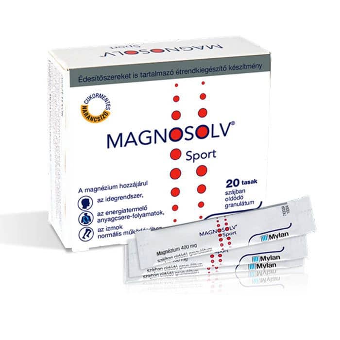 Magnosolv Sport 400mg granulátum 20db Magnosolv Sport 400mg granulátum 20db