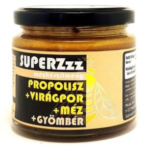 Mézzz SUPERZzz Gyömbér - mézkészítmény, Propolisz+virágpor+méz+gyömbér250g