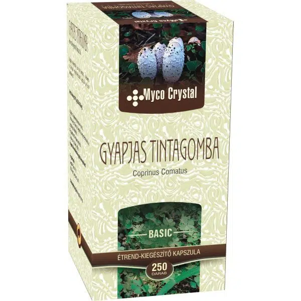 Myco Crystal Gyapjas tintagomba kapszula (250db) Myco Crystal Gyapjas tintagomba kapszula (250db)