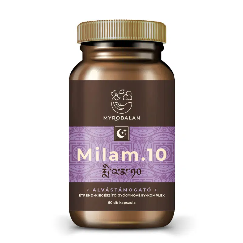 Myrobalan Milam.10 - pihentető alvás kapszula 60db Myrobalan Milam.10 - pihentető alvás kapszula 60db