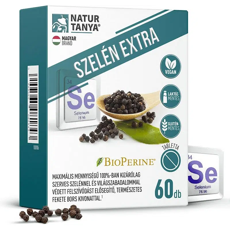 Natur Tanya Szelén Extra BioPerine tabletta 60db Natur Tanya Szelén Extra BioPerine tabletta 60db