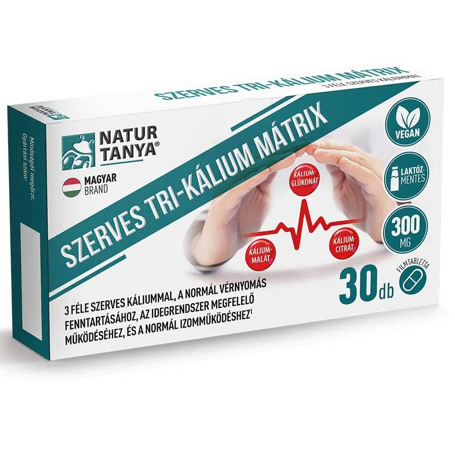 Natur Tanya Szerves Tri-Kálium Mátrix tabletta 30db Natur Tanya Szerves Tri-Kálium Mátrix tabletta 30db