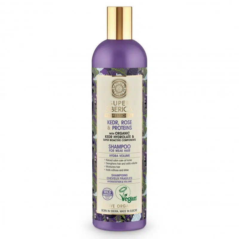 Natura Siberica Super Siberica Hidratáló dúsító sampon gyenge hajra 400ml Natura Siberica Super Siberica Hidratáló dúsító sampon gyenge hajra 400ml