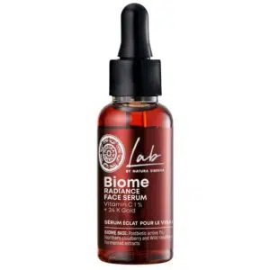 Natura Siberica Lab Biome Radiance C-vitaminos arcszérum 24k arannyal 30ml
