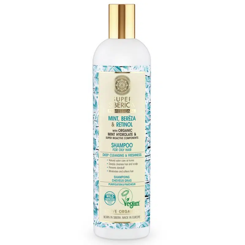 Natura Siberica Super Siberica Mélytisztító frissítő sampon zsíros hajra 400ml Natura Siberica Super Siberica Mélytisztító frissítő sampon zsíros hajra 400ml