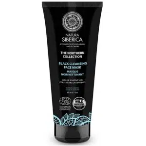 Natura Siberica Northern Collection fekete arctisztító maszk száraz és érzékeny bőrre 80ml
