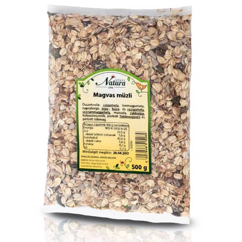 Natura magvas müzli 11 összetevöböl 500 g Natura magvas müzli 11 összetevöböl 500 g