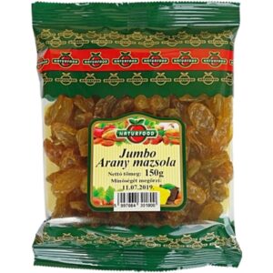 Naturfood jumbo arany mazsola 150g