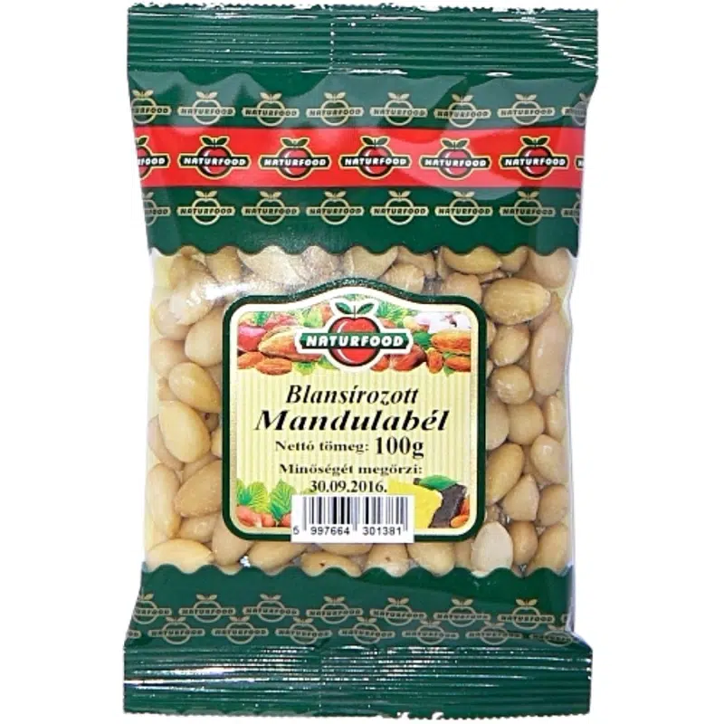 Naturfood BLANSÍROZOTT mandulabél 100 g Naturfood BLANSÍROZOTT mandulabél 100 g