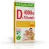 Naturland D3-vitamin 4000NE tabletta forte 60db