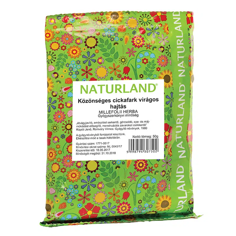 Naturland Közönséges cickafark virágos hajtás tea 50 g Naturland Közönséges cickafark virágos hajtás tea 50 g