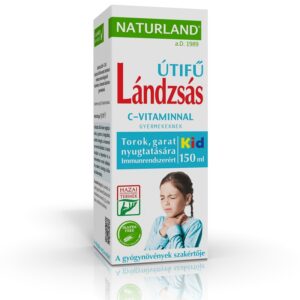 Naturland lándzsás útifű szirup + C-vitamin gyerekeknek 150ml