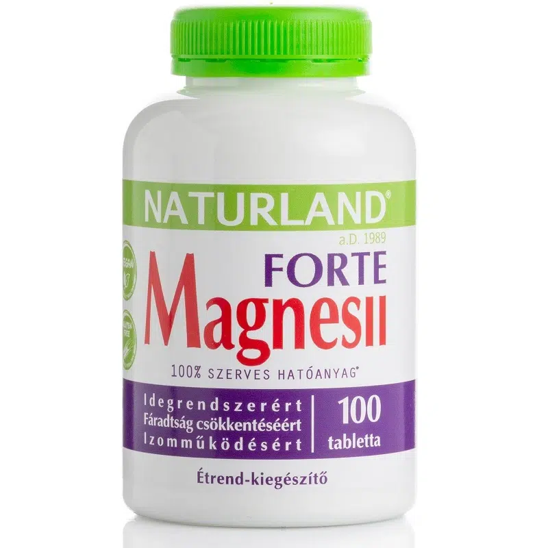 Naturland Magnesii Forte étrend-kiegészítő 100x Naturland Magnesii Forte étrend-kiegészítő 100x