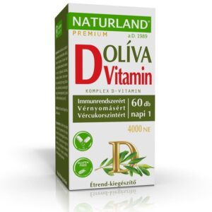 Naturland Olivalevél+D-vitamin 4000NE kapszula 60db