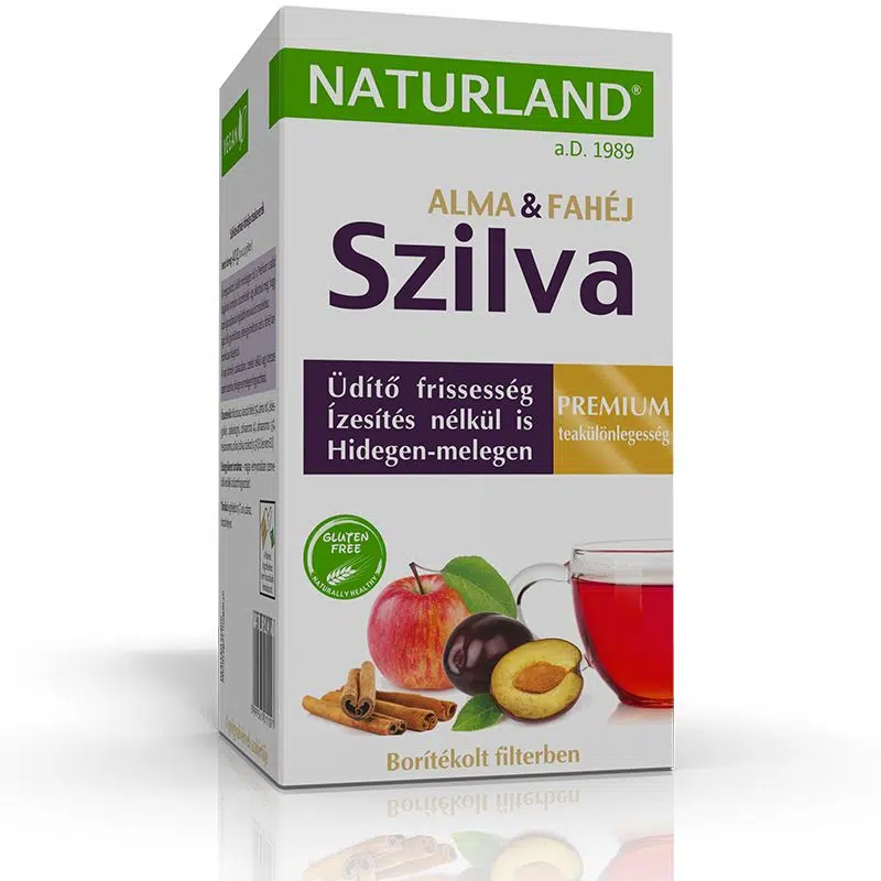 Naturland Prémium Szilvás-Almás-Fahéjas teakeverék 20 filter Naturland Prémium Szilvás-Almás-Fahéjas teakeverék 20 filter