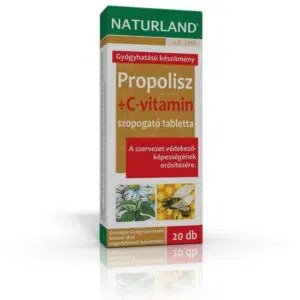 Naturland propolisz+c-vitamin szopogató tabletta 20 db