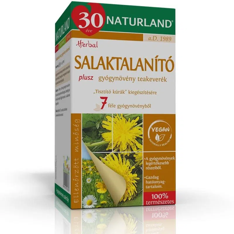 Naturland Salaktalanító Plusz teakeverék 20 filter Naturland Salaktalanító Plusz teakeverék 20 filter