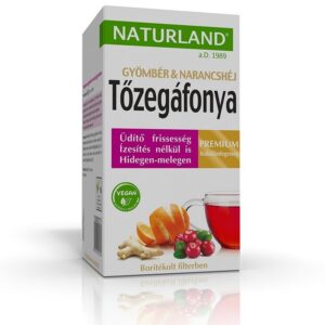 Naturland tea tőzegáfonya-gyömbér-narancshéj 20 fillter