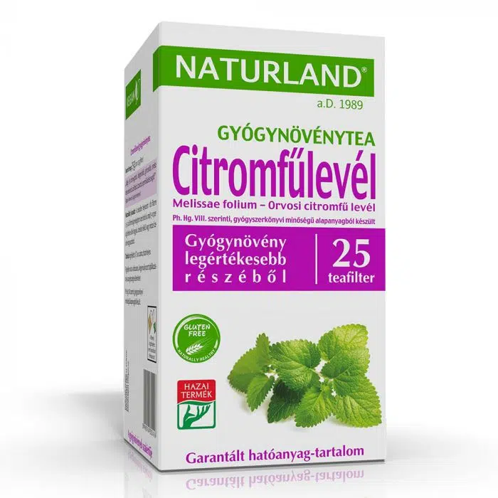 Naturland citromfűlevél tea 25 filter Naturland citromfűlevél tea 25 filter