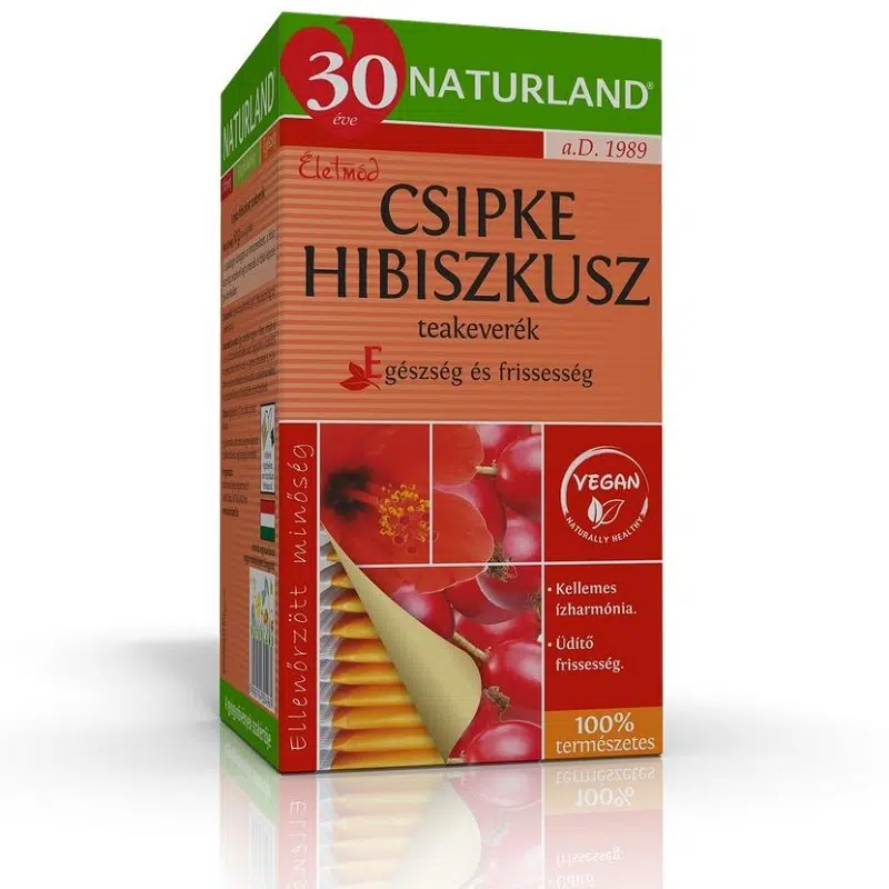 Naturland csipke-hibiszkusz tea 20 filter Naturland csipke-hibiszkusz tea 20 filter