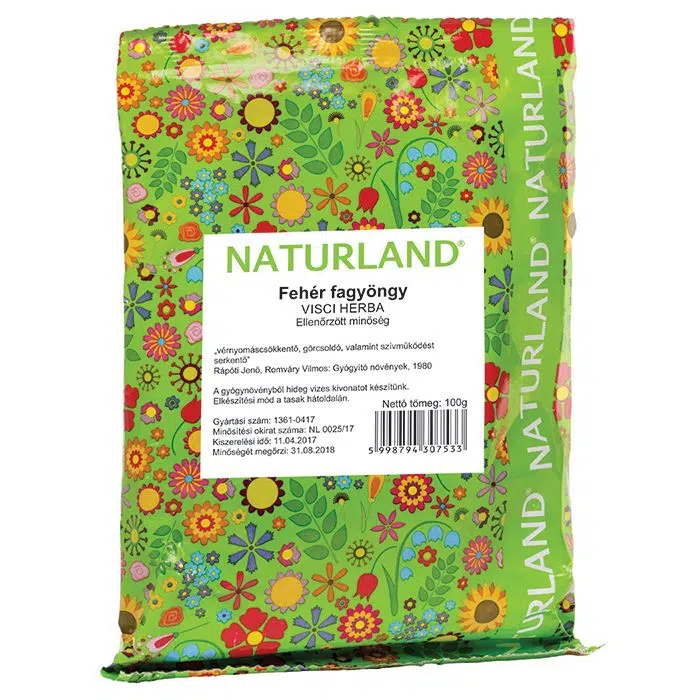 Naturland fehér fagyöngy tea szálas 100g Naturland fehér fagyöngy tea szálas 100g