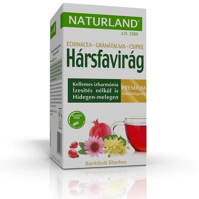 Naturland tea hársfavirág-echinacea-gránátalma 20 fillter Naturland tea hársfavirág-echinacea-gránátalma 20 fillter