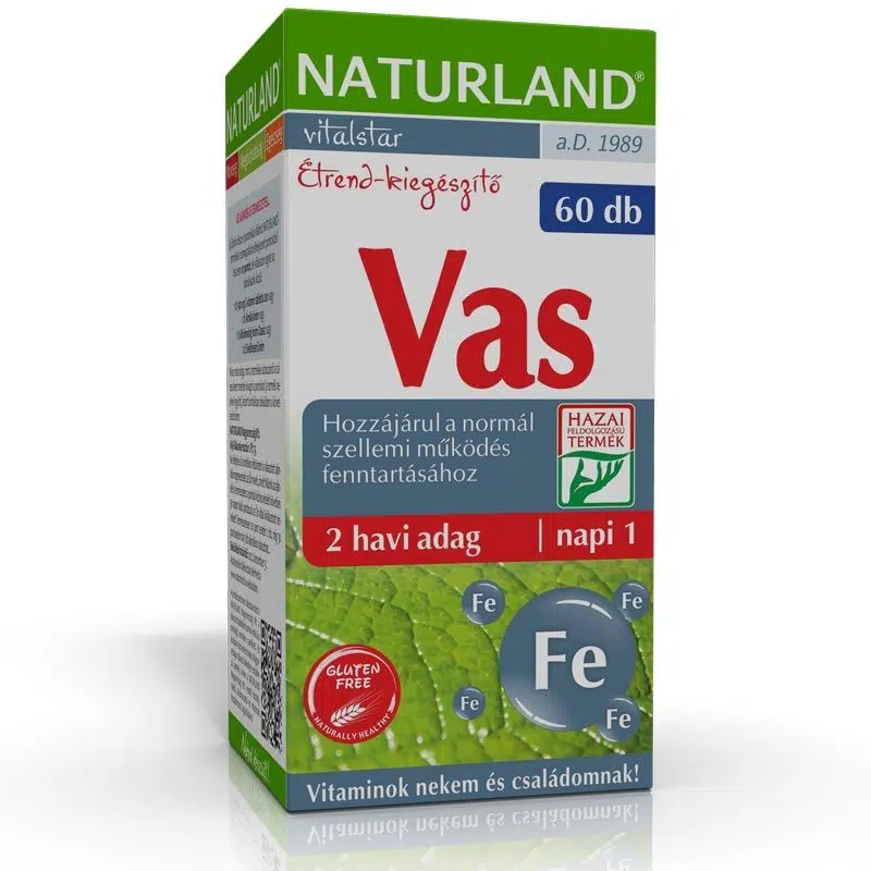 Naturland vas tabletta 60db Naturland vas tabletta 60db