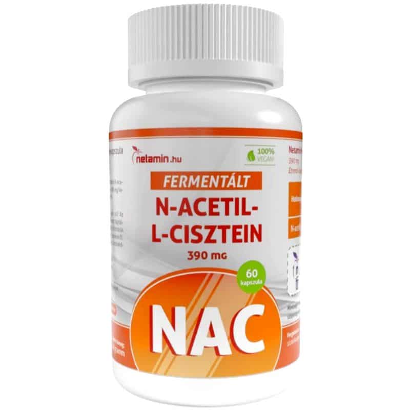 Netamin Fermentált N-acetil-L-cisztein kapszula (NAC) 60db Netamin Fermentált N-acetil-L-cisztein kapszula (NAC) 60db
