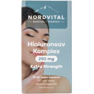 Nordvital Hialuronsav komplex 30 db vegán kapszula