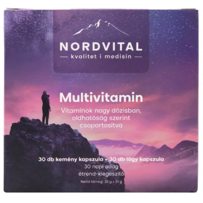 Nordvital Multivitamin 30+30 db kapszula Nordvital Multivitamin 30+30 db kapszula