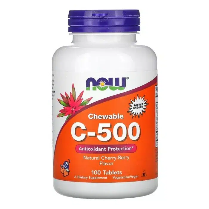 Now C-500 cseresznye ízű rágótabletta 100db Now C-500 cseresznye ízű rágótabletta 100db