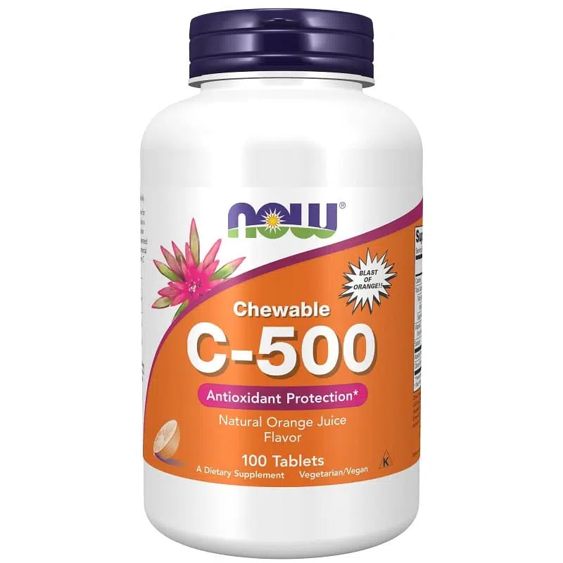 Now C-500 narancs ízű rágótabletta 100db Now C-500 narancs ízű rágótabletta 100db