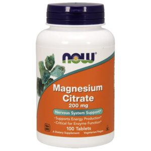 Now Magnézium Citrát 200mg tabletta 100db