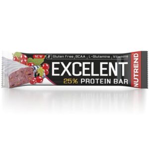 NUTREND Excelent 25% protein bar-fehérje szelet Blackcurrant+Cranberry 85g