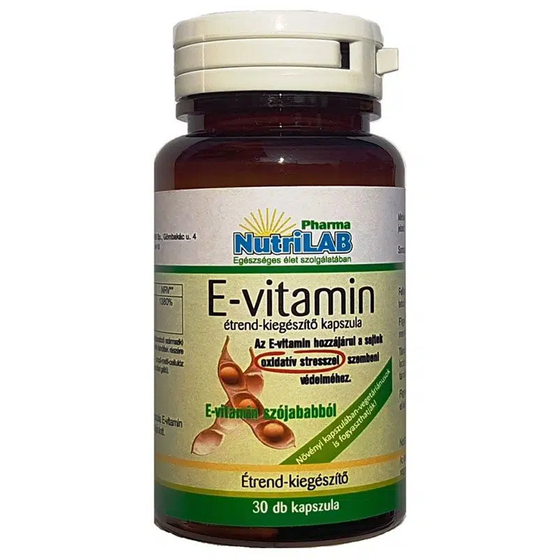 NutriLAB E-Vitamin vega kapszula 30 db NutriLAB E-Vitamin vega kapszula 30 db
