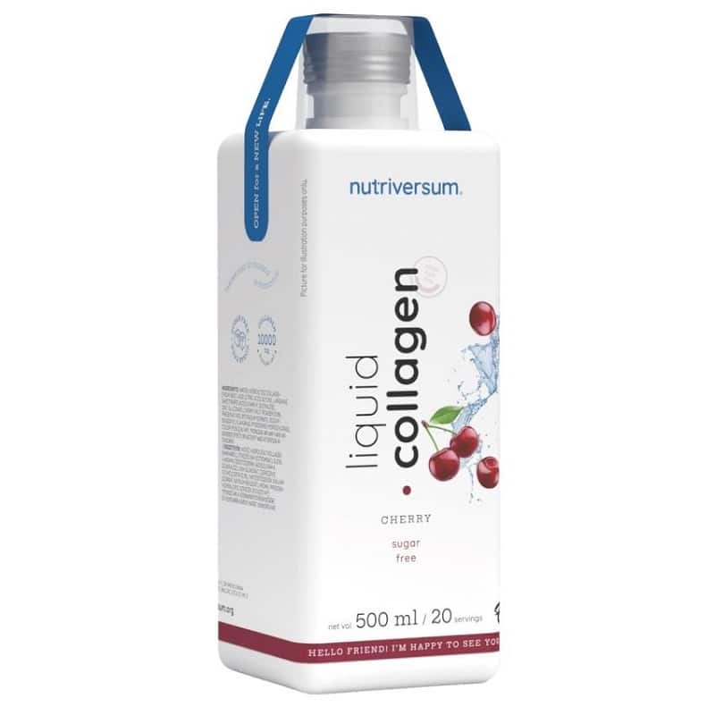 Nutriversum FLOW - Collagen liquid 10.000 mg Sugar Free cherry 500ml Nutriversum FLOW - Collagen liquid 10.000 mg Sugar Free cherry 500ml