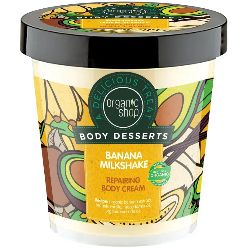 Organic Shop "Banán shake" regeneráló testápoló 450ml Organic Shop "Banán shake" regeneráló testápoló 450ml