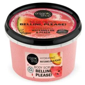 Organic Shop "Bellini, please!" hidratáló testradír görögdinnyével és barackkal 250ml