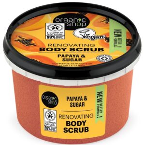 Organic Shop Renovating testradír bio papayával és cukorral 250ml