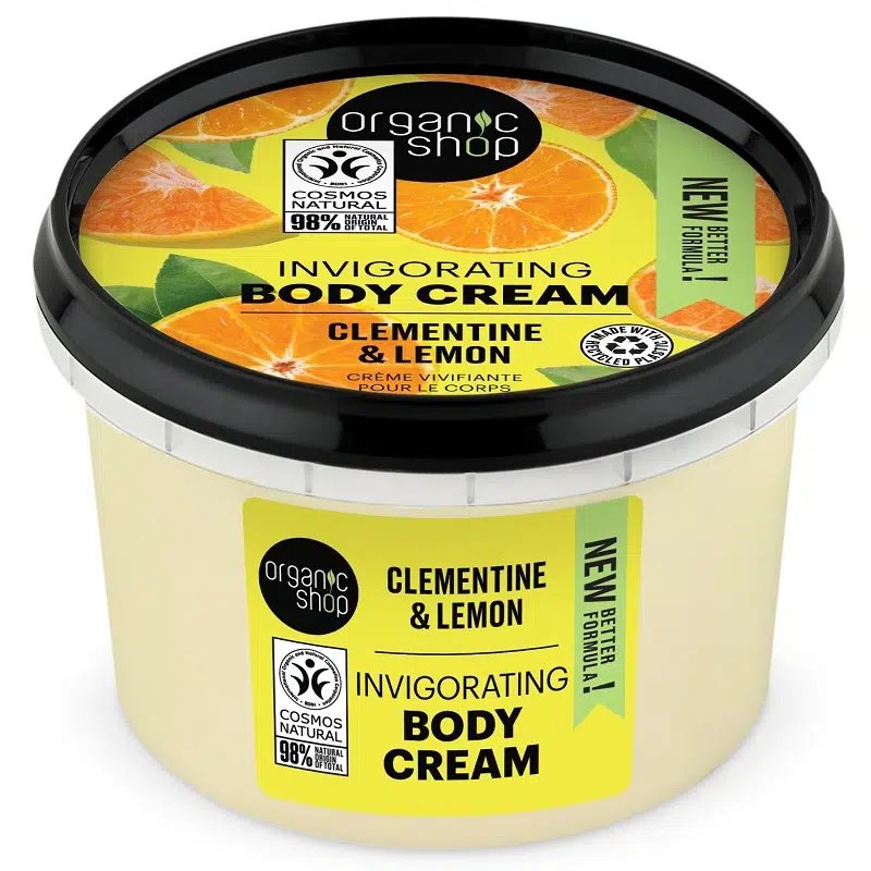 Organic Shop Élénkítő testápoló krém mandarinnal és citrommal 250ml Organic Shop Élénkítő testápoló krém mandarinnal és citrommal 250ml