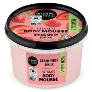 Organic Shop Vitamin testápoló mousse eperrel és tejjel 250ml