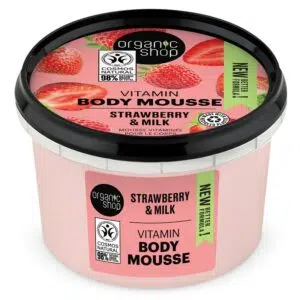Organic Shop Vitamin testápoló mousse eperrel és tejjel 250ml