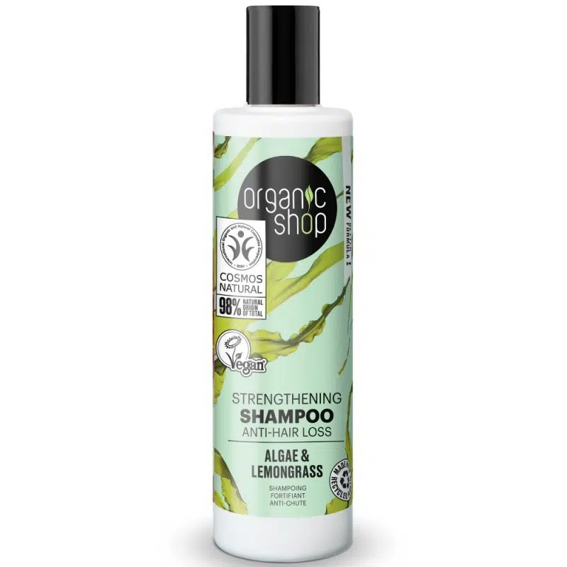 Organic Shop Erősítő és hajhullás elleni sampon algával és citromfűvel 280ml Organic Shop Erősítő és hajhullás elleni sampon algával és citromfűvel 280ml