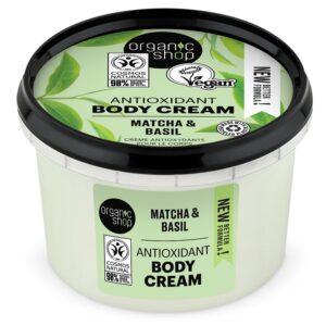 Organic Shop "Matcha Mojito" frissítő testradír matcha-val és lime-mal 250ml