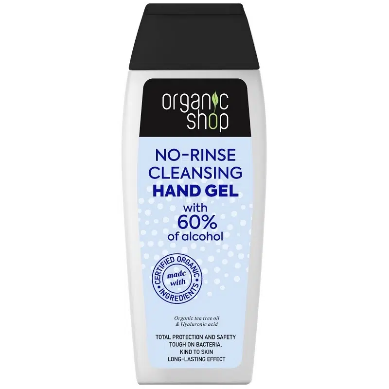 Organic Shop Öblítésmentes kéztisztító gél bio teafaolajjal és szalicilsavval 100ml Organic Shop Öblítésmentes kéztisztító gél bio teafaolajjal és szalicilsavval 100ml